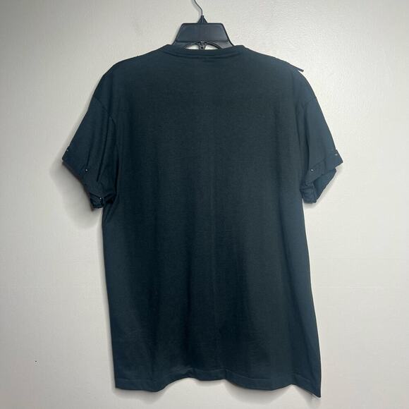 VTG Xperiance Womens Western Shirt Leather Fringe Conchos Studded Sleeve Sz L - Picture 9 of 13